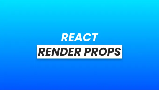 React Render Props with class based and functional components